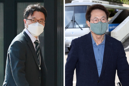 김진욱(왼쪽) 공수처장과 조희연 서울시교육감.   [연합뉴스]